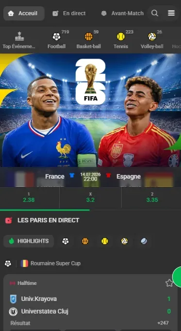 X10BET app — paris sportifs et cotes